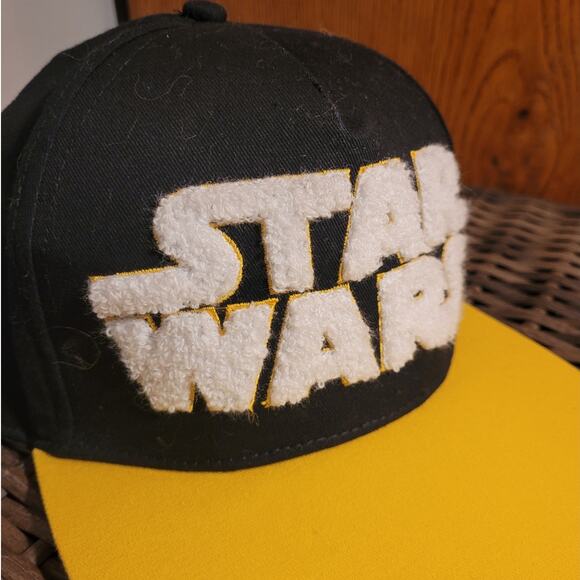 STAR WARS Lucas Films May The Force Be With You Snapback Baseball Cap Fuzzy 3D - Picture 7 of 10